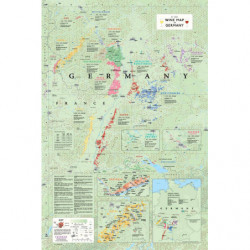 Wall Wine Map: Vineyards of...