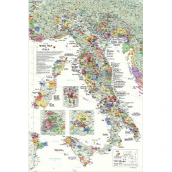 Wine map of "Italy" 61x91cm...