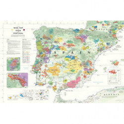 Wine Map of "Spain &...