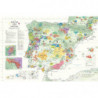 Wine Map of "Spain & Portugal" 61x91.4 cm | Steve De Long