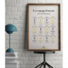 Poster "French grape varieties and their dominant aromas" 50x70cm | The wine list, please?