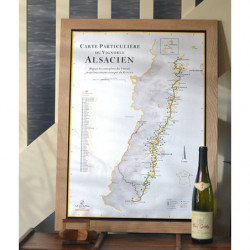 Carte des vins d'Alsace 50x70 cm | La Carte des vins s'il vous plait ?