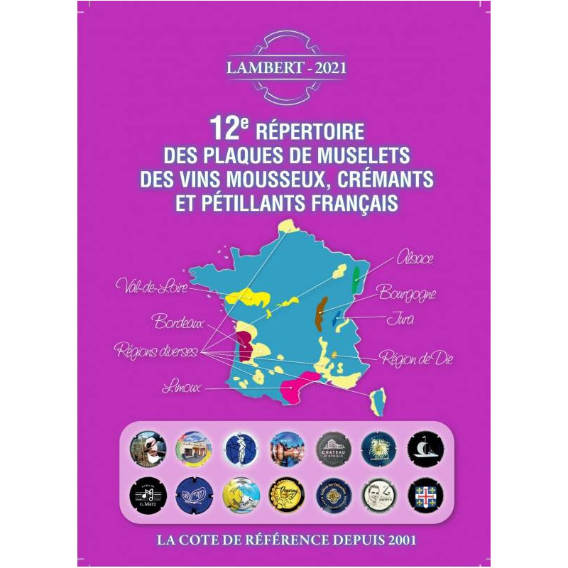 12th directory of muselet caps from French sparkling wines, crémants, and sparkling wines | Laurent Lambert