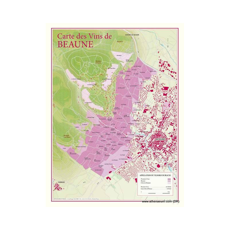 Wine list "Beaune" 30x40 cm | Benoît France