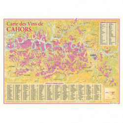 Wine list "Cahors" 30x40 cm | Benoît France