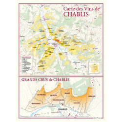 Wine List "Chablis and its Grands Crus" 30x40 cm | Benoît France