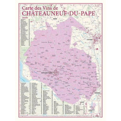 Wine list "Chateauneuf du Pape" 30x40 cm | Benoît France