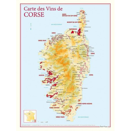 Wine list "Corsica" 30x40 cm | Benoît France