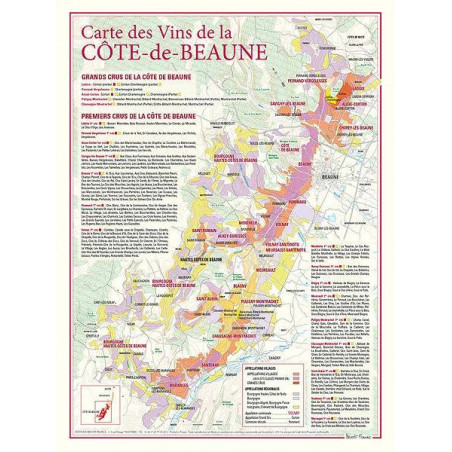 Wine list "Côte-de-Beaune" 30x40 cm | Benoît France