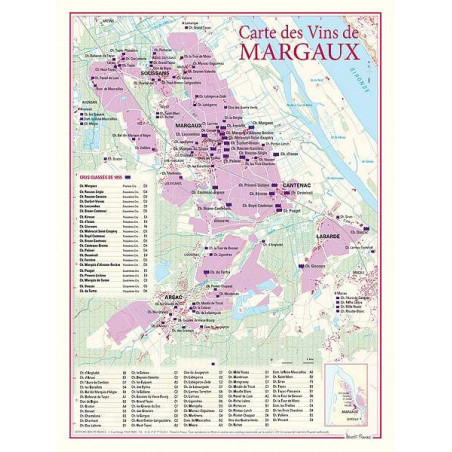 Wine List "Margaux" 30x40 cm | Benoît France