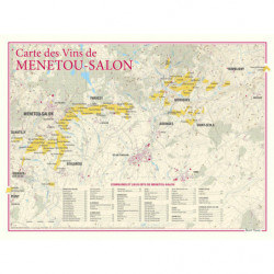 Carte des vins "Menetou-Salon" 30x40 cm | Benoît France