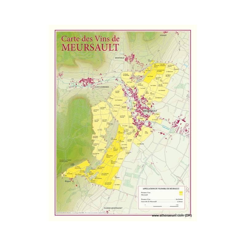 Wine list "Meursault" 30x40 cm | Benoît France