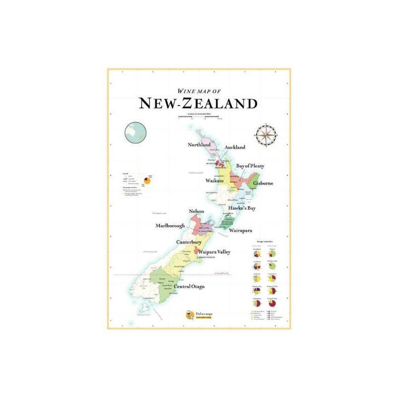 Wine List "New Zealand" 50x70 cm | The wine list, please?