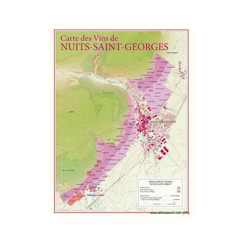 Wine list "Nuits-Saint-Georges" 30x40 cm | Benoît France