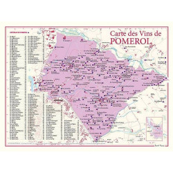 Wine list "Pomerol" 30x40 cm | Benoît France