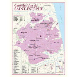 Carte des Vins "Saint-Estèphe" 30x40 cm | Benoît France