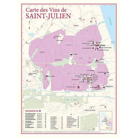 Wine list "Saint-Julien" 30x40 cm | Benoît France