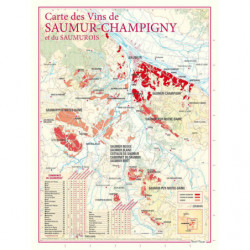 Wine list "Saumur-Champigny et Saumurois" 30x40 cm | Benoît France