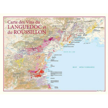 Wine list 30x40 cm "Languedoc Roussillon" | Benoît France