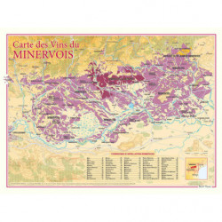 Carte des vins "Minervois" 30x40 cm | Benoît France