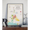 Carte des Vins du Rhône 50x70 cm | La Carte des vins s'il vous plait ?