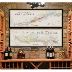 Wine lists 150x50 cm "Climats of the Côte de Nuits and the Côte de Beaune" | The Wine List please