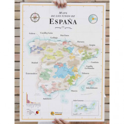 Wine map of Spanish wines...