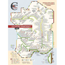 La carte des vins Oenanthique: Carte des Principales Appellations et Cépages des Vignobles de France