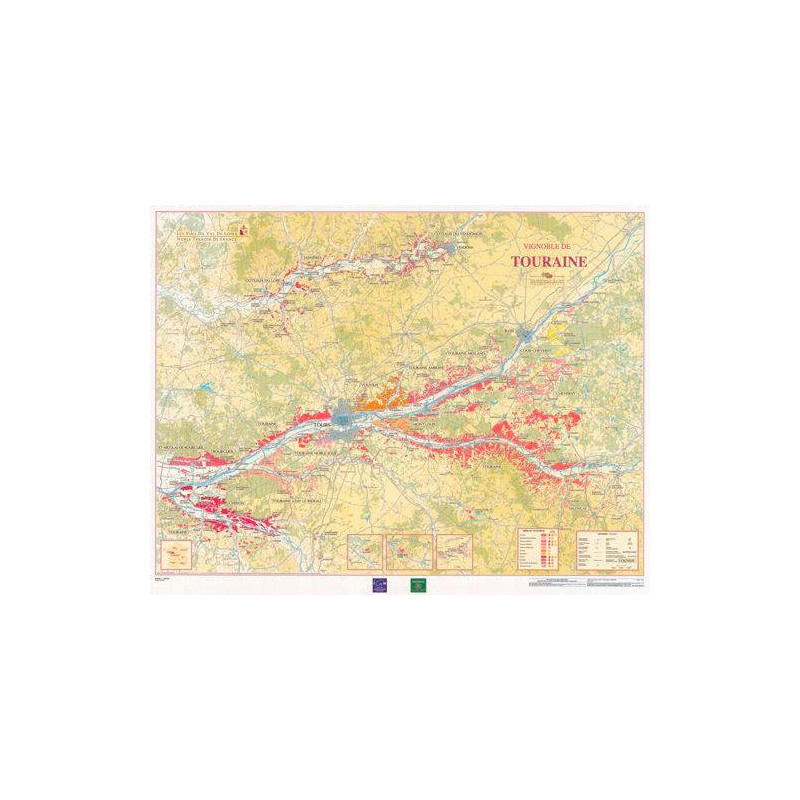 Wine list 70x92 cm "Vins de Touraine" N°20 | IGN