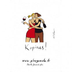 Poster "Kopines!" by Michel Tolmer 48x68 cm | Glougueule