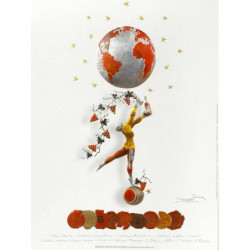 Poster "Bordeaux and the World" 30x40 cm | Gérard Puvis