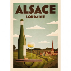 Affiche A3 "Alsace" 29.7x42...