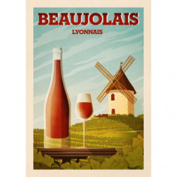 A3 poster "Beaujolais" 29.7x42 cm | Mathieu Persan