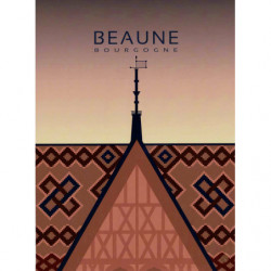 Poster "Beaune Hospices - Bourgogne" 30x40 cm | Maslard Celine