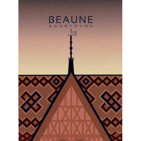 Poster "Beaune Hospices - Bourgogne" 30x40 cm | Maslard Celine
