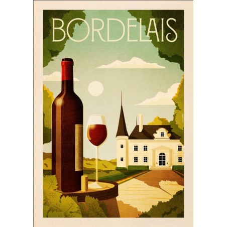 Poster 50x70 cm "Bordeaux" | Mathieu Persan