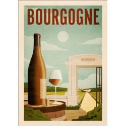 A3 poster "Red Burgundy" 29.7x42 cm | Mathieu Persan