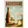Affiche A3 "Bourgogne Rouge" 29.7x42 cm | Mathieu Persan