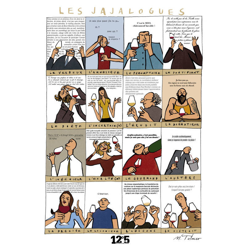 Poster 48x68 cm "Les Jajalogues" by Michel Tolmer | Glougueule & 12°5