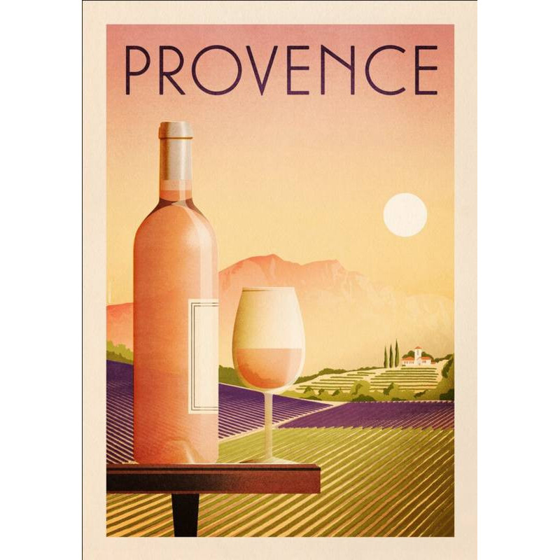 Affiche A3 "Provence" 29.7x42 cm | Mathieu Persan