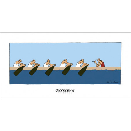 Poster "Rowing machines" by Michel Tolmer 48x68 cm | Glougueule