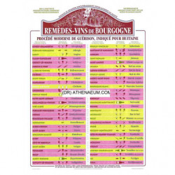 Poster "Remedies - Burgundy Wines" 30x40 cm | Barber