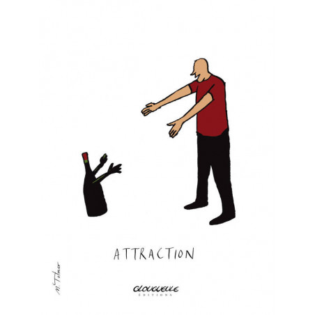 Affiche "Attraction" de Michel Tolmer 30x40 cm |Glougueule