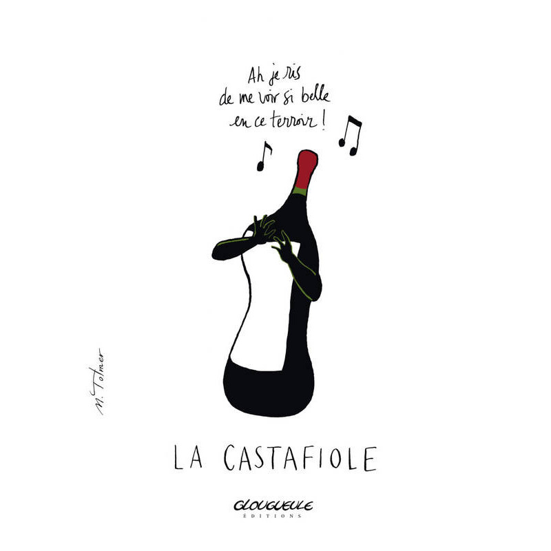 Affichette "Castafiole" de Michel Tolmer 30x40 cm | Glougueule