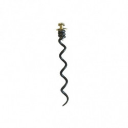 Black stainless steel lever corkscrew