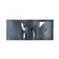 Oeno Motion® Nomad: Set with vertical lever corkscrew in a genuine leather case | L'atelier du Vin