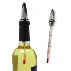 Cork wine thermometer