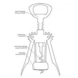 Double-lever corkscrew "Black Black"| l'atelier du vin