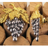 Pin's Insigne de Sommelier bicolore en argent massif et doré à l'or fin sur la feuille | Jean-Luc Scaglia