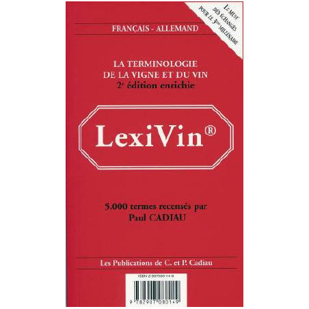 LexiVin, LexiWein : Dictionnaire Français-Allemand / Allemand-Français
